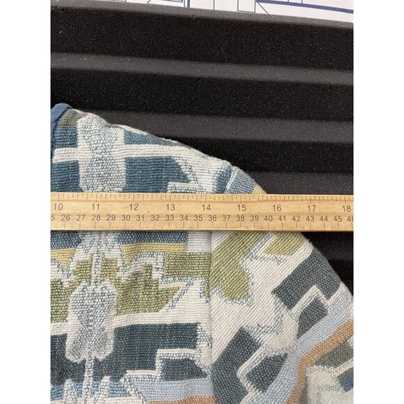 Paul Harris Design Blazer Jacket Embroidery Aztec Blue Green Women Size Small - Picture 10 of 13